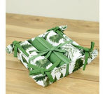3-Piece Green/White Tree Towel Gift Set