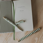 Green Floral Metal Pen Set