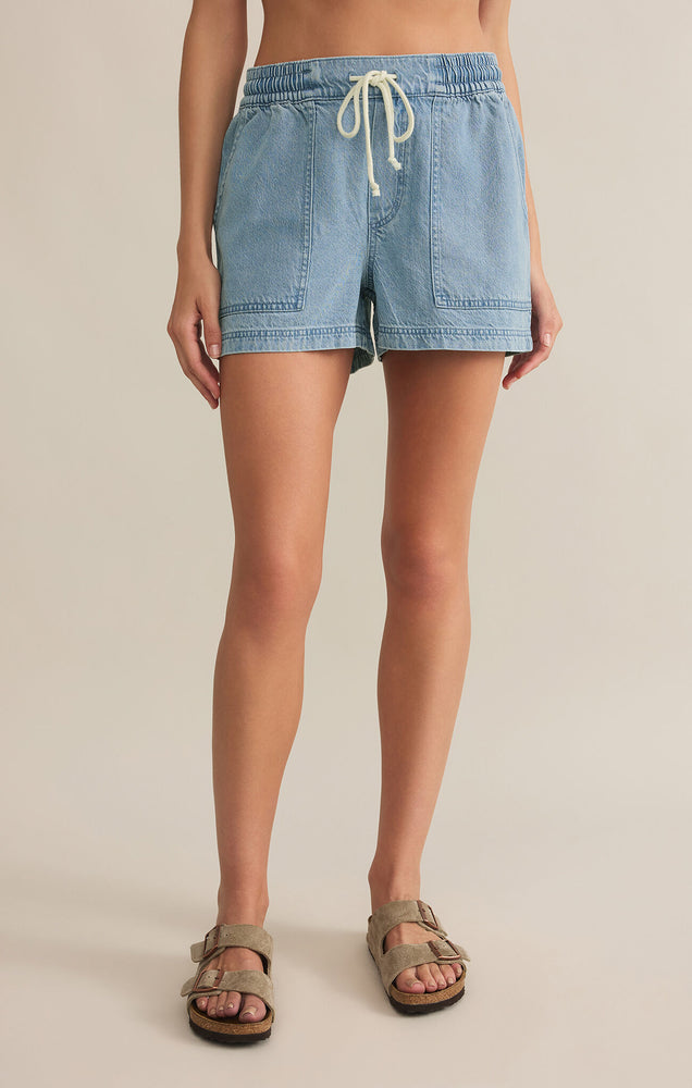 Z Supply Summerland Denim Short |Light Vintage Indigo