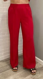 Taylor Inspired High Waisted Pull on Pant | Red
