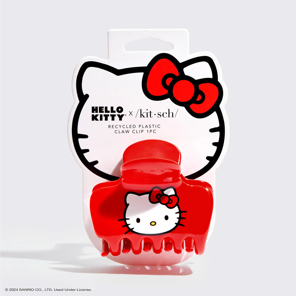Hello Kitty x Kitsch Recycled Plastic Puffy Claw Clip |  Hello Kitty Face
