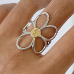 Isolde 18K Non-Tarnish Large Floral Ring