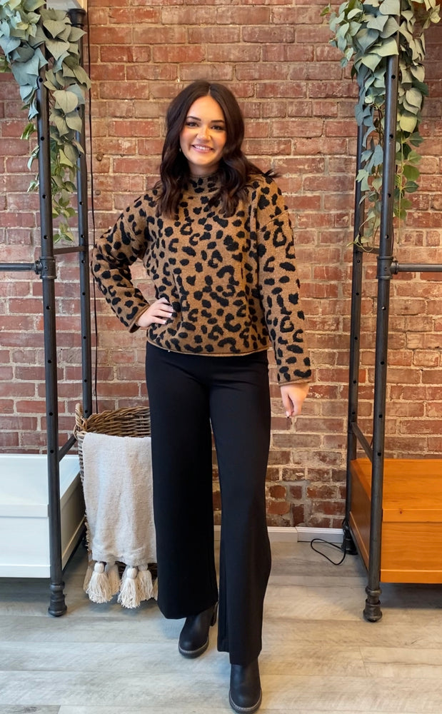 Wildest Dreams Leopard Sweater | Brown