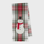 Snowman Embellished Dish Towel