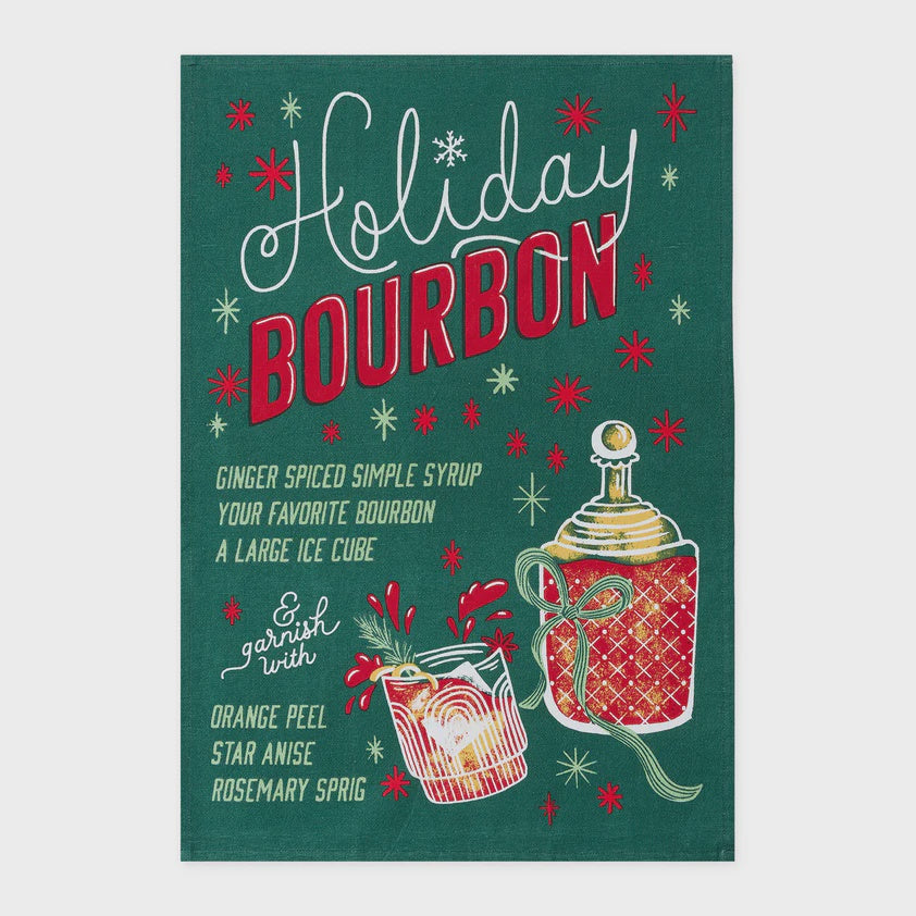 Holiday Bourbon Dishtowel