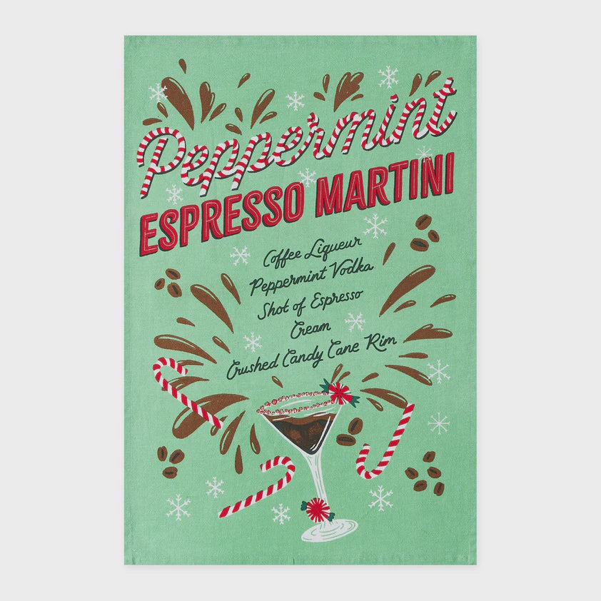 Peppermint Espresso Martini Dishtowel