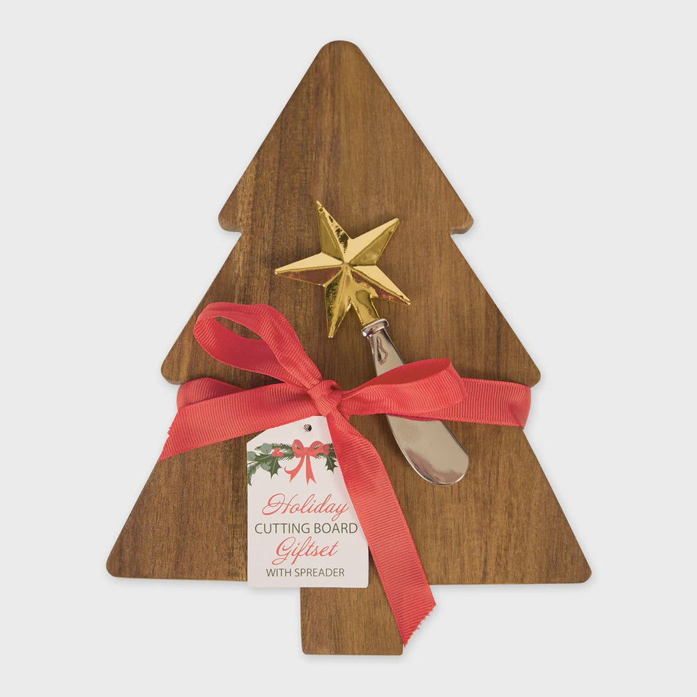 Holiday Tree Cutting Board Gift Set