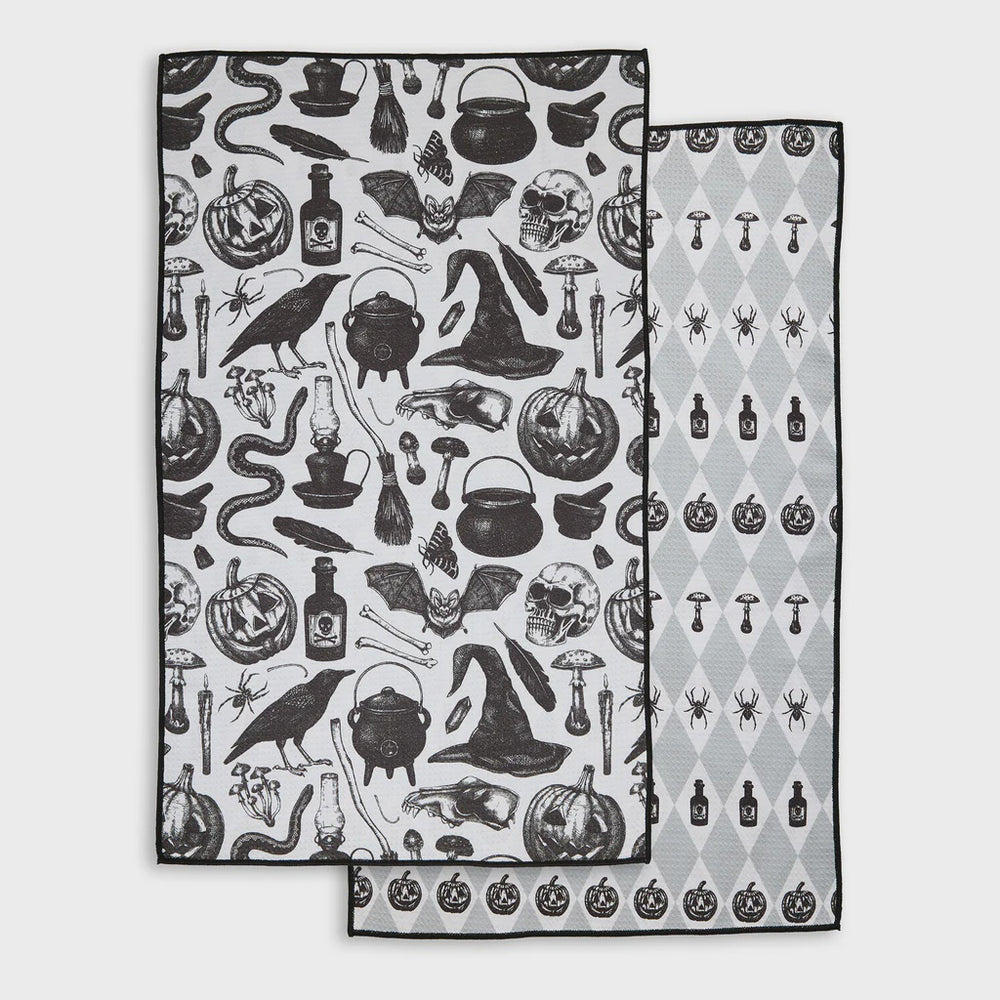 Vintage Halloween Microfiber Dishtowel | Double Sided