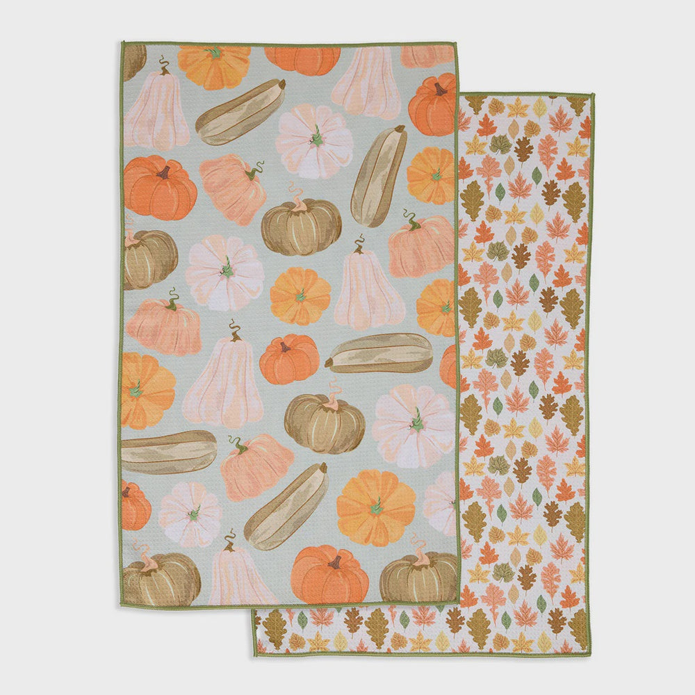 Heirloom Pumpkins Microfiber Dishtowel | Double Sided