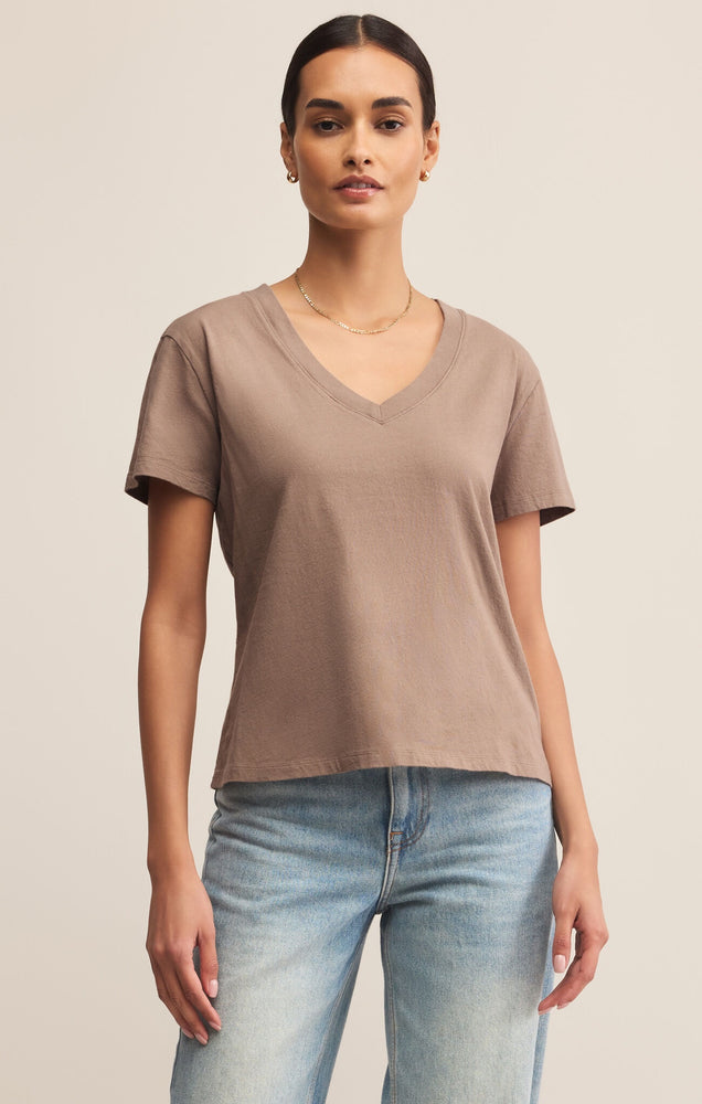 Z Supply Weekdays V -Neck Tee | Smokey