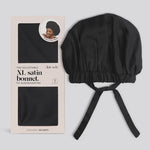 Kistch XL Satin Bonnet | Black