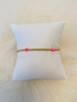 The Bolita Bracelet | By The Yard | Fuchsia | 3mm