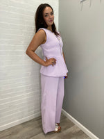 Taylor Inspired High Waisted Pull on Pant | Lilac