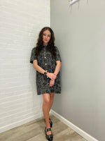 It's Vintage Mini Dress | Charcoal