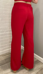 Taylor Inspired High Waisted Pull on Pant | Red