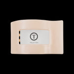 Teleties | Medium Flat Rectangle Clip | Almond Beige