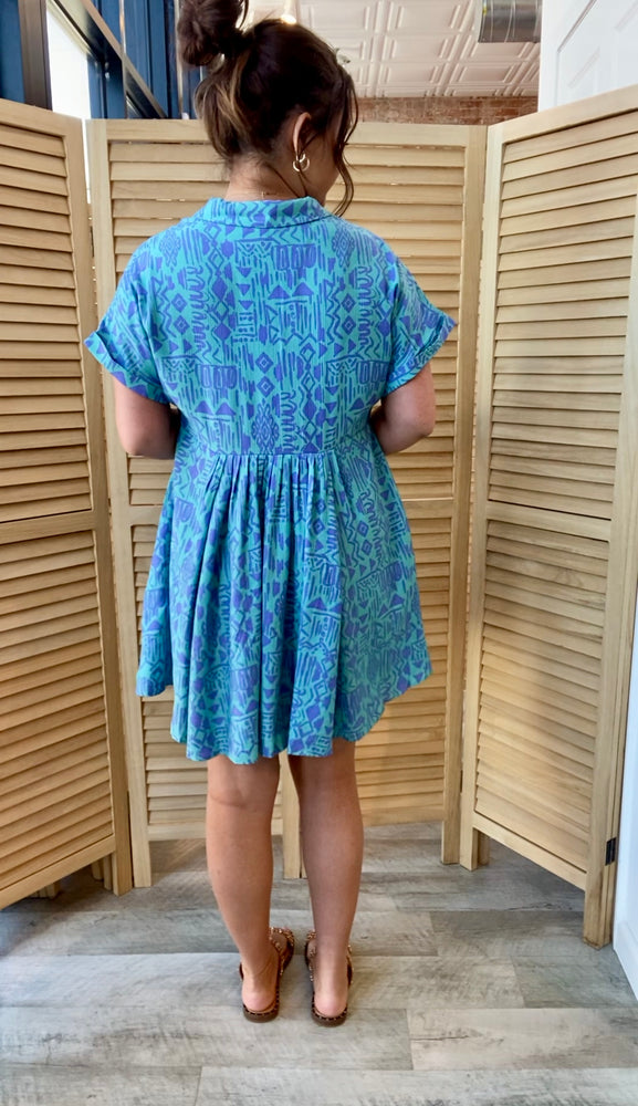 Ellie Mini Dress | Aqua