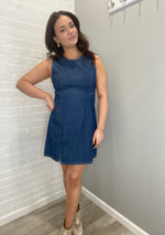 Sleeveless Denim Mini Dress