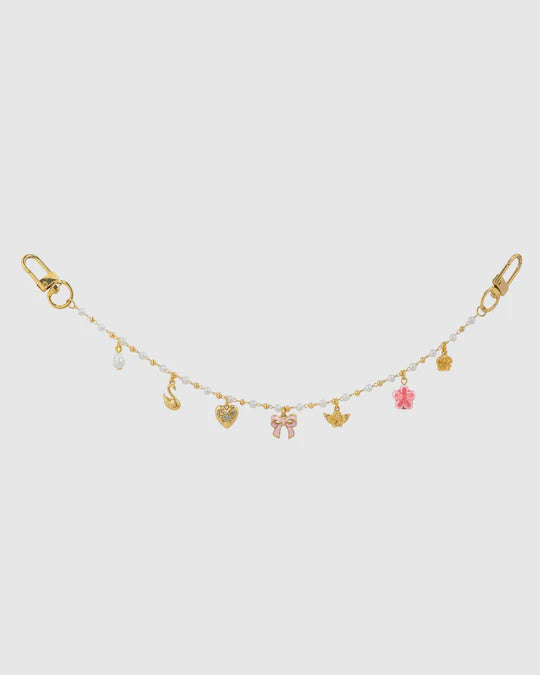 Sugar Pearl Dream Bow Bag Charm | Pink