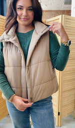 Hey Pumpkin Puffer Vest | Mocha