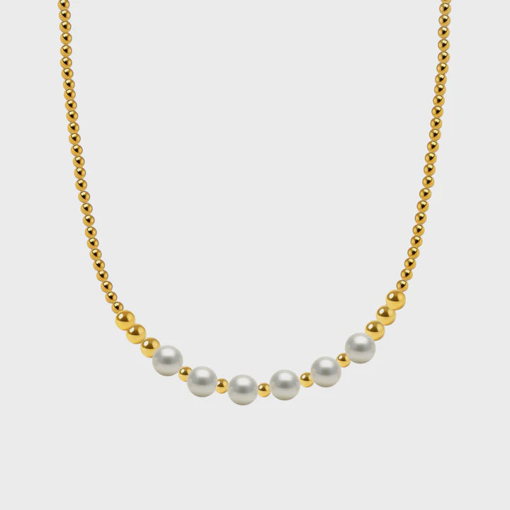 Berkley | Gold Filled/Pearl Bead Necklace