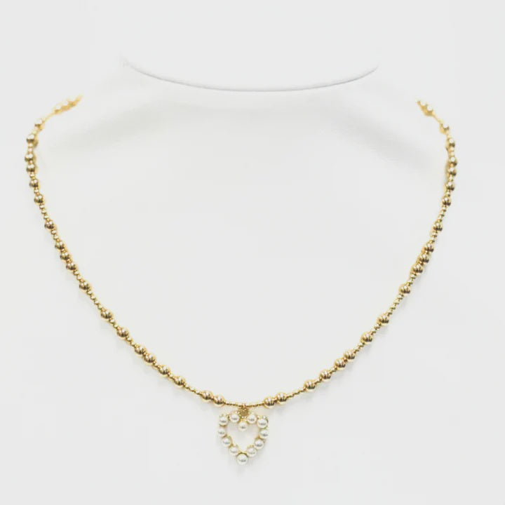 Brooke + FWP Heart Charm Choker | 14K Gold Filled