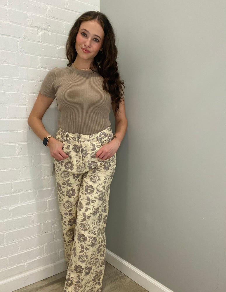 It's Vintage Pattern Pants | Ecru