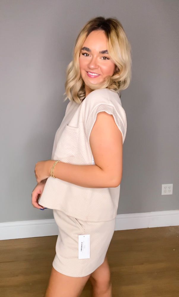 The Mia Top | Light Taupe