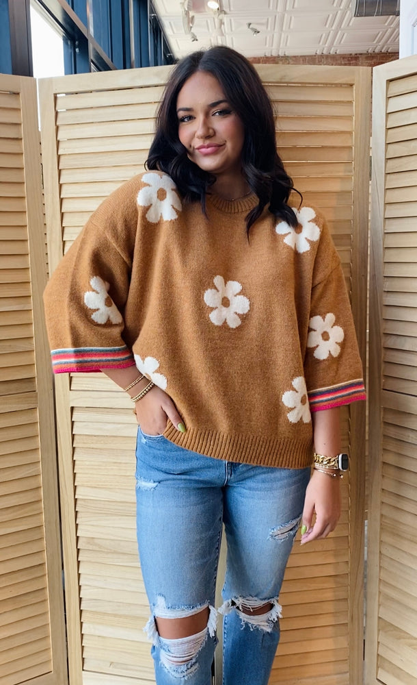 Zen Flower Sweater | Camel