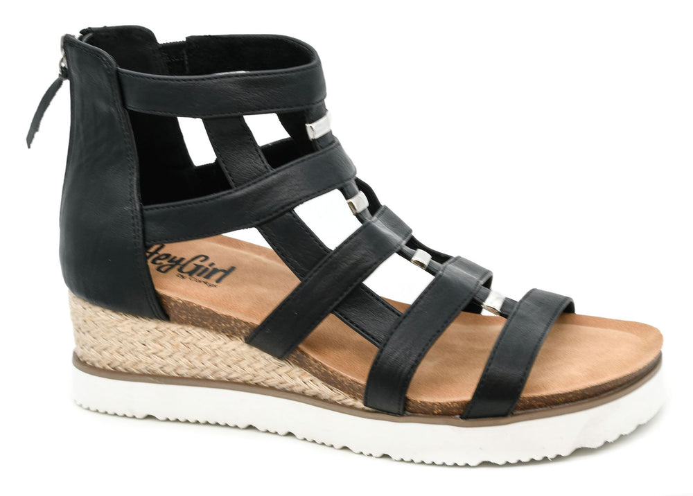 Corkys | Caged Animal Sandal | Black