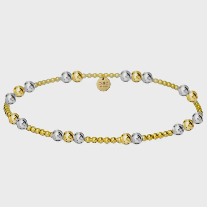 Carolyn | 2-Tone Bead Bracelet
