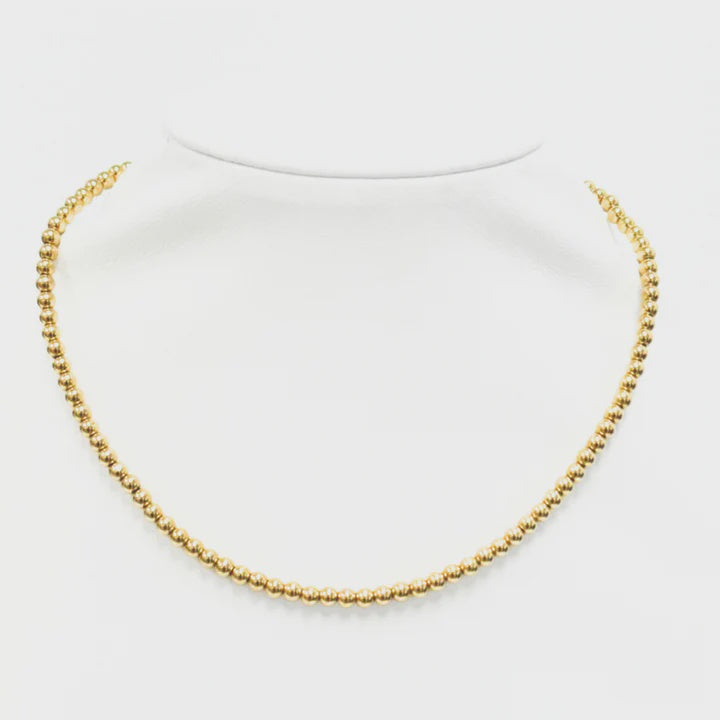 Classic 4mm Ball Bead Choker | 14K Gold Filled