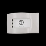 Teleties | Medium Flat Rectangle Clip | Coconut White