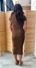 Attention Catcher Bodycon Dress | Chocolate