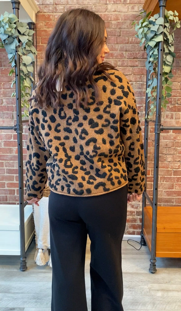 Wildest Dreams Leopard Sweater | Brown