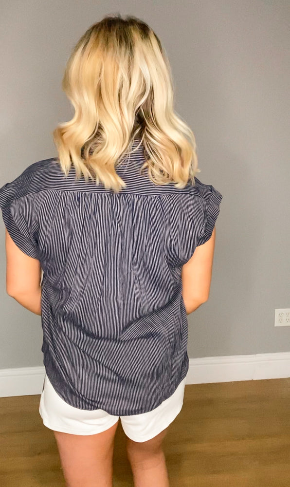 The Nayla Top | Navy