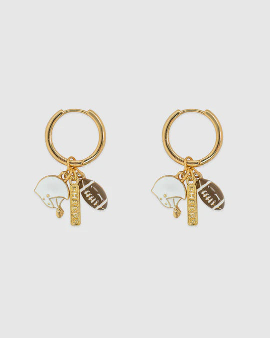 Sports Football Multi Charm Earrings
