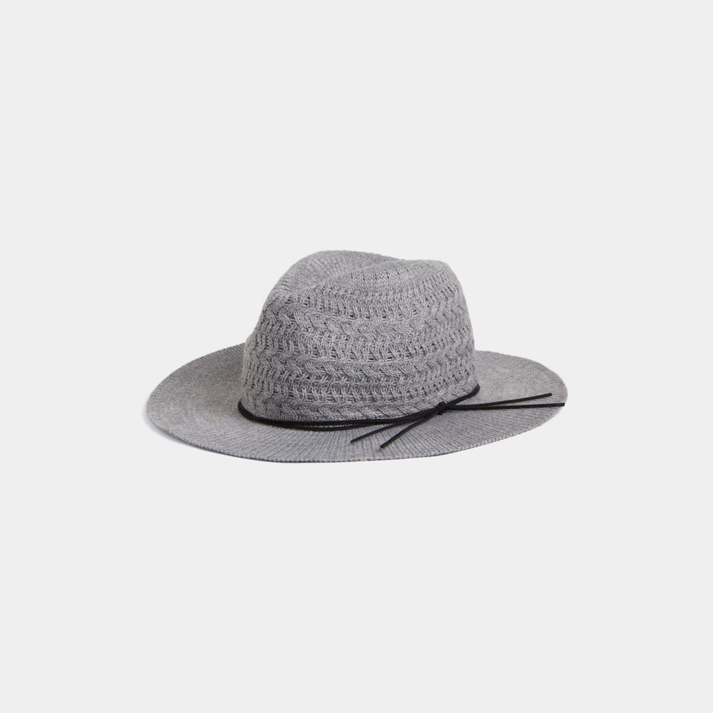 Cable Ranch Hat with Belt | Grey