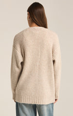 Z Supply Josie Cozy Cardigan | Light Oatmeal Heather