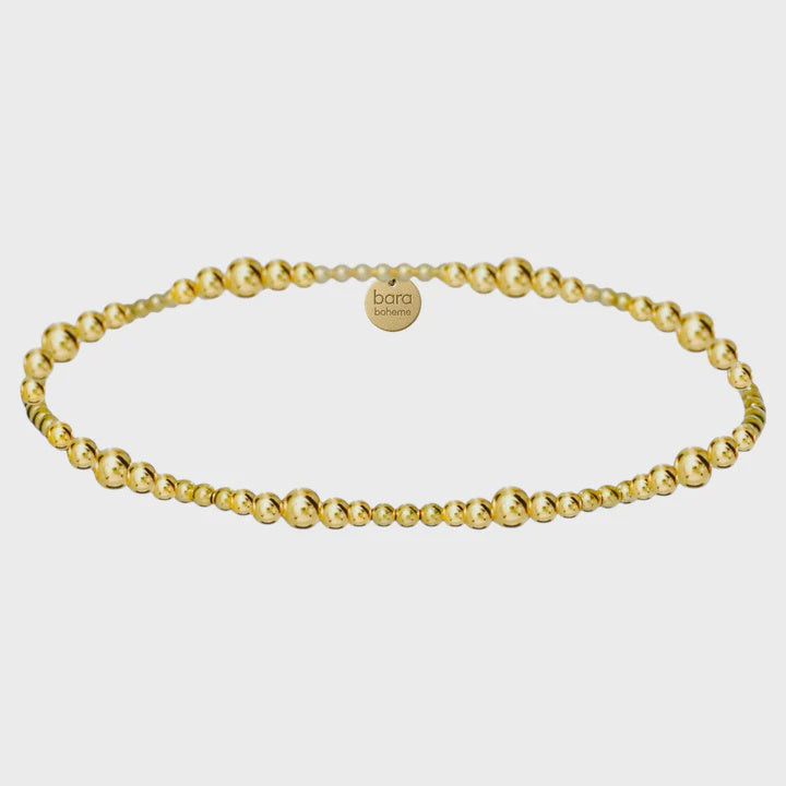 Janelle | Gold Filled Bead Bracelet