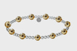 Jasmine | 14K Gold/Sterling Silver Stretchy Bracelet