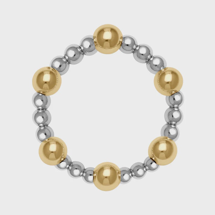 Jasmine | 2Tone Beaded Ring | 7