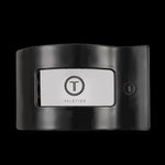 Teleties | Large Flat Rectangle Clip | Jet Black