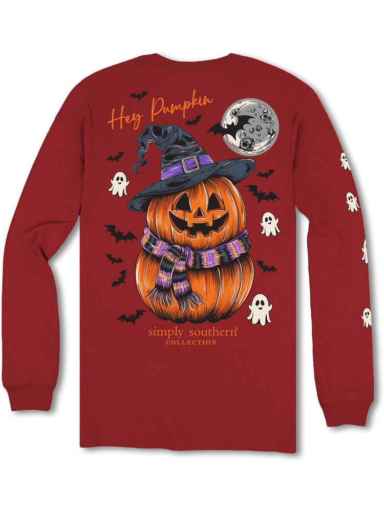 Simply Southern | LS Youth Pumpkin | Carmine