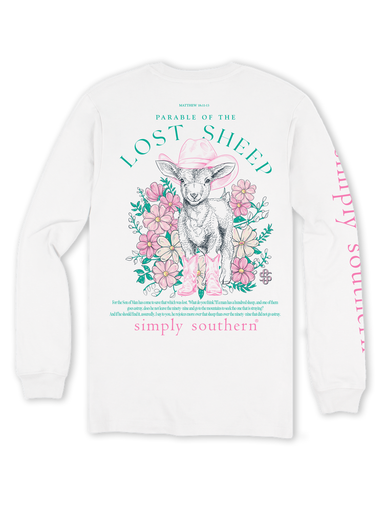 Simply Southern | LS Adult Sheep | White