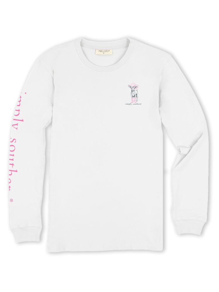 Simply Southern | LS Youth Sheep | White