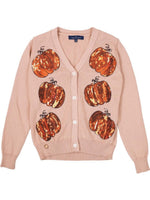 Simply Southern | Adult Pumpkin Cardigan | Tan Sequin