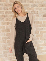 Simply Southern | Adult Knit Jumpsuit | Charcoal