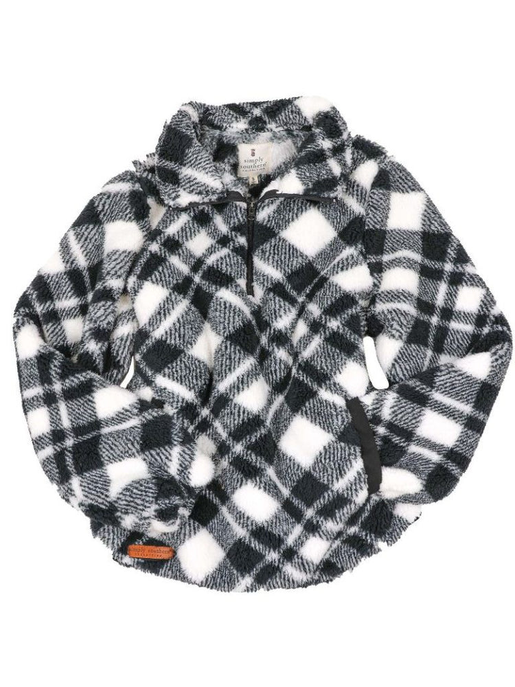 Simply Southern | Adult Everyday Pullover | Plaid White