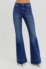 Risen High Rise Flare Jeans w/ Hidden Tummy Control